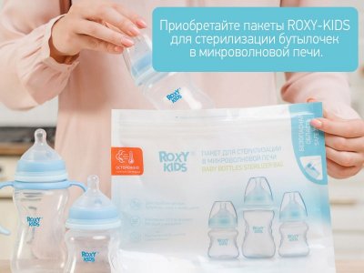 Соска силиконовая для бутылочек Roxy-Kids средний поток, 3 мес+, 2 шт. 1-00369638_9