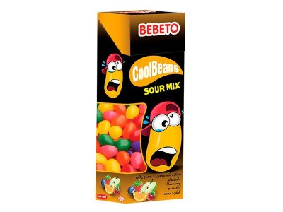 Мармелад жевательный Bebeto Cool Beans Sour Mix 30 г 100370188