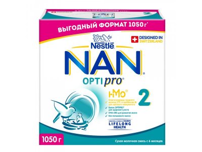 Смесь Nestle NAN 2 молочная сухая Optipro 1050 г 1-00370472_5