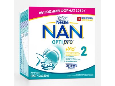 Смесь Nestle NAN 2 молочная сухая Optipro 1050 г 1-00370472_7