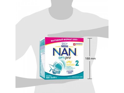 Смесь Nestle NAN 2 молочная сухая Optipro 1050 г 1-00370472_10