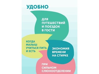 Нагрудники одноразовые Lovular Giraffe Classic 12 шт. 1-00370502_4