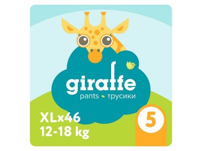 Подгузники-трусики Lovular Giraffe XL 12-18 кг 46 шт. 1-00370505_2