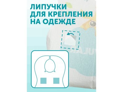 Нагрудники одноразовые Lovular Giraffe Classic 12 шт. 1-00370502_19