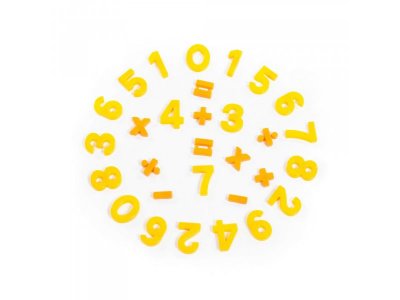 Набор игровой Полесье Первые уроки на магнитах (20 цифр + 10 математических знаков) 1-00371081_2