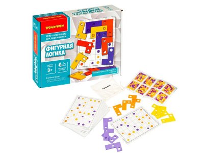 Игра логическая Bondibon для дошкольников Фигурная логика 1-00371497_1