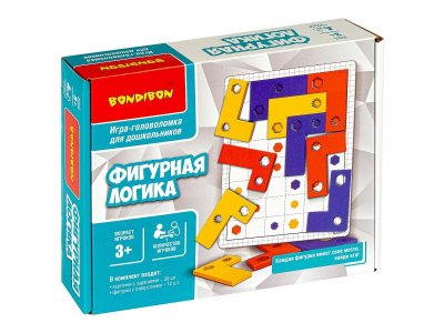 Игра логическая Bondibon для дошкольников Фигурная логика 1-00371497_3