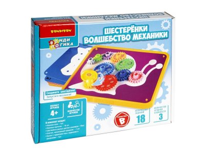 Игра настольная логическая Bondibon Шестеренки. Волшебство механики 1-00371505_3