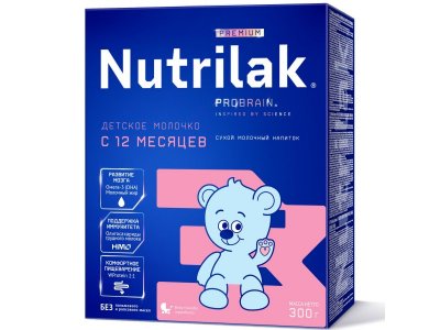 Смесь Nutrilak Premium 3 молочная с 12+ мес. 300 г 1-00371803_1