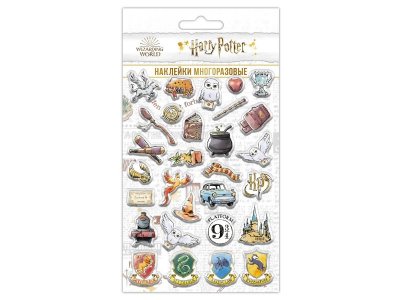 Наклейки многоразовые Harry Potter объемные 3 1-00371805_1