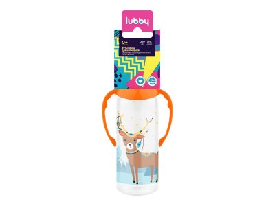 Бутылочка для кормления Lubby с силиконовой соской и ручками, от 0 мес., 250 мл 1-00292088_3
