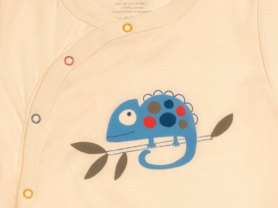 Боди-песочник Palloncino Dino Хамелеончик 1-00369788_3
