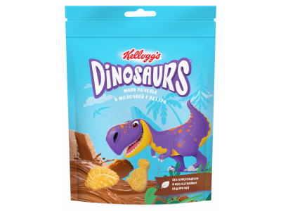 Печенье сахарное мини в молочной глазури Kellogg’s Dinosaurs, 50 г 1-00372120_1