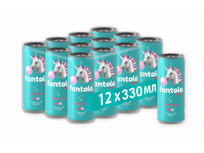 Лимонад Fantola Bubble Gum газированный, 0,33 л 1-00372568_2