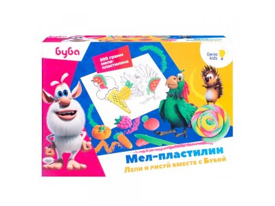 Мел-пластилин Genio kids Лепи и рисуй вместе с Бубой 1-00372651_1