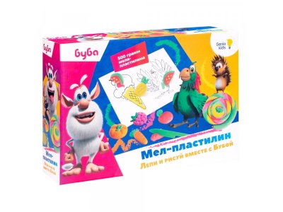Мел-пластилин Genio kids Лепи и рисуй вместе с Бубой 1-00372651_2