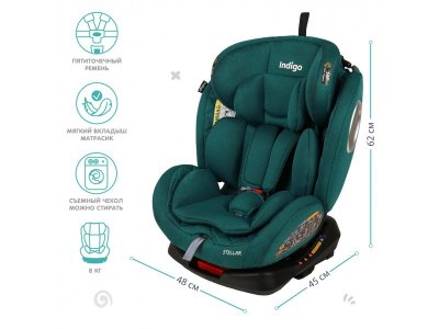 Автокресло Indigo Stellar Isofix 0-36 кг, 0-12 лет, группа 0/1/2/3 1-00372765_3