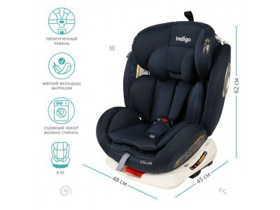 Автокресло Indigo Stellar Isofix 0-36 кг, 0-12 лет, группа 0/1/2/3 1-00372766_6