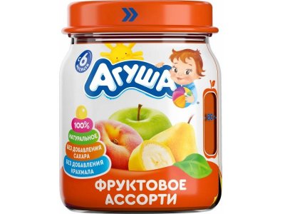 Пюре Агуша Фруктовое ассорти 100 г 1-00372903_1