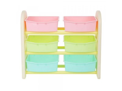 Стеллаж Edu-Play для игрушек с ящиками 3 полки 1-00373070_6