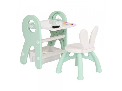 Стол для конструирования Pituso со стульчиком и доской для рисования, конструктор 60 элем. 1-00373119_2