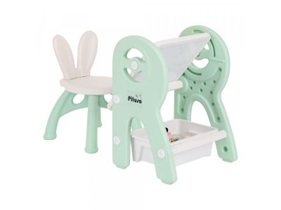 Стол для конструирования Pituso со стульчиком и доской для рисования, конструктор 60 элем. 1-00373119_4