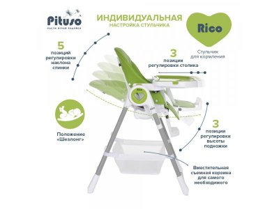 Стул для кормления Pituso Rico 1-00373150_15