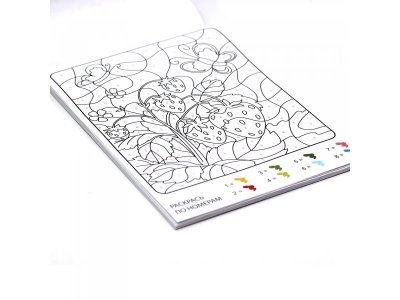 Альбом для рисования Paper Art Kids Лесные жители 16 листов и 4 листа раскраски по номерам 1-00373427_2