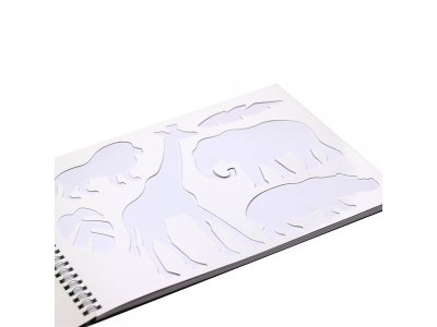 Альбом для рисования Paper Art Kids Каникулы в джунглях 20 листов и лист с трафаретами 1-00373430_4