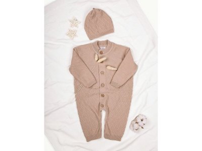 Комбинезон вязаный c шапочкой AmaroBaby Pure Love Elegant 1-00373705_1