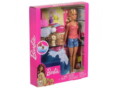 Набор игровой Barbie Купание щенков с куклой Барби, питомцами и ванной 1-00376187_9