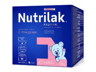 Смесь Nutrilak Premium 1 молочная с рождения 1050 г 1-00355119_1