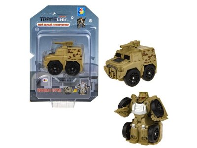 Игрушка 1Toy Мой первый трансформер: военная серия, собирается в бронетранспортер, 6 см 1-00378864_1