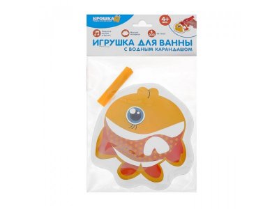 Игрушка для ванны Крошка Я Рыбка с пищалкой, с водным карандашом 1-00379679_1