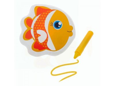 Игрушка для ванны Крошка Я Рыбка с пищалкой, с водным карандашом 1-00379679_2