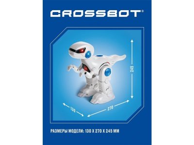 Робот Crossbot интерактивный Динозавр Рекс, ИК-управление, аккум., русская озвучка 1-00381305_5