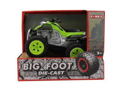 Игрушка Funky Toys Квадроцикл die-cast, инерционный механизм, рессоры, свет/звук, 1:24 1-00381415_2