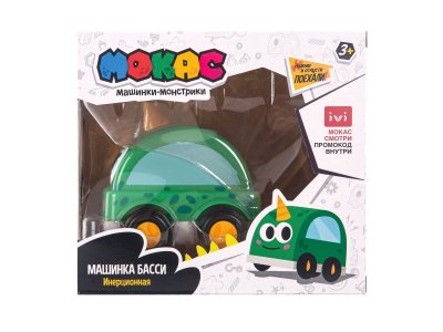 Игрушка Мокас Машинка инерционная Push'n'Go Басси 1-00382176_2