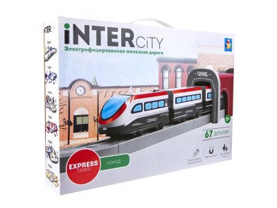 Железная дорога 1Toy InterCity Express Город, 226 см 1-00382341_1