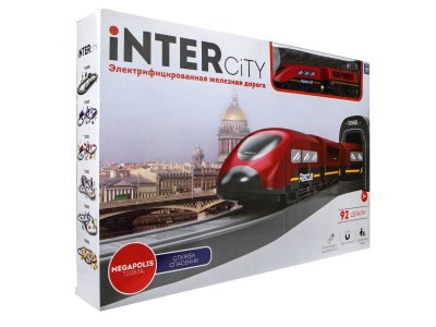 Железная дорога 1Toy InterCity Megapolis Служба спасения, 92 детали 1-00382342_1