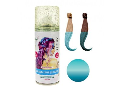 Спрей-краска для волос в аэрозоли Lukky для временного окрашивания с блестками, 120 мл 1-00382399_1