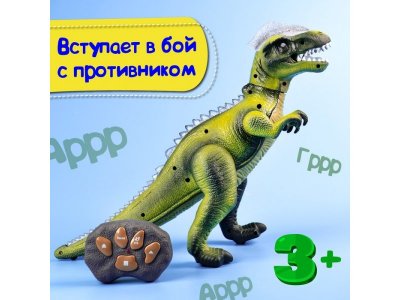 Игрушка Jia Qi Динозавр на р/у T-Rex, со светом и звуком 1-00381328_6