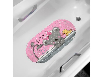 Коврик для ванны Вотоня Мишка с бантиком 36*69 см 1-00382932_2