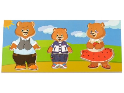 Игрушка из дерева МДИ, Три медведя 1-00105595_2