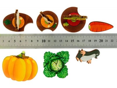 Игрушка из дерева Нескучные игры, Доска Овощи на грядке (3D Огород), 34 дет. 1-00185131_4