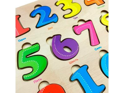 Цифры цветные ЯиГрушка из дерева, 30*20 см 1-00298916_2