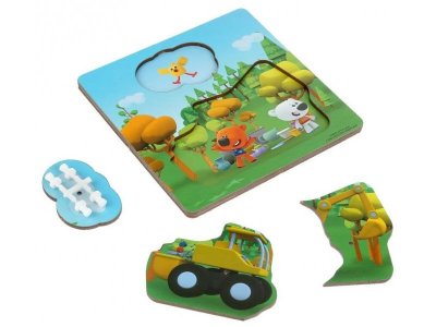 Игрушка из дерева Буратино настольная игра Вкладыш, археологи 1-00301964_1