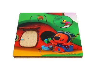 Игрушка из дерева Буратино настольная игра Вкладыш, домик путешественника 1-00301965_5