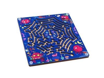 Игрушка из дерева Мастер Игрушек Лабиринт с шариком Паутинка 1-00318210_2