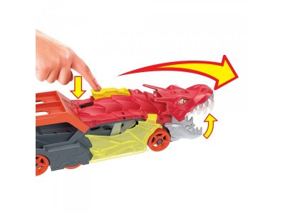 Грузовик Hot Wheels Разъяренный Дракон с хранилищем для машинок 1-00383227_7